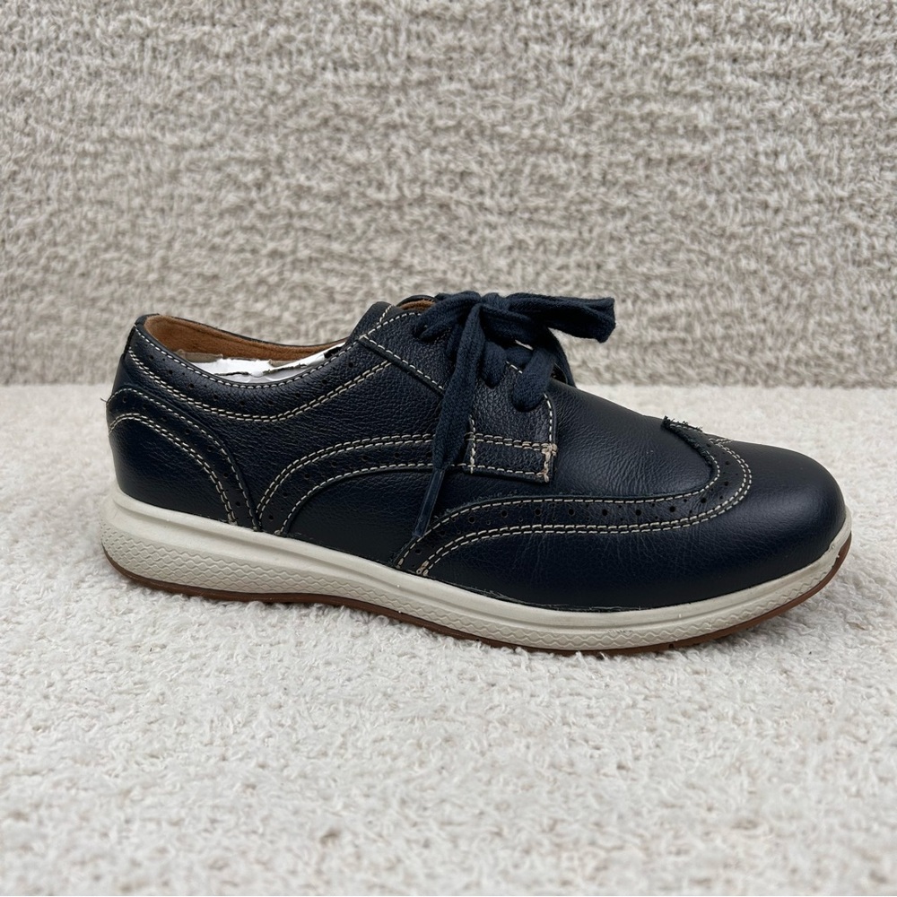 Florsheim Boys 3.5M Navy‎ Milled White Sole Great Lakes Wingtip Oxford Uniform